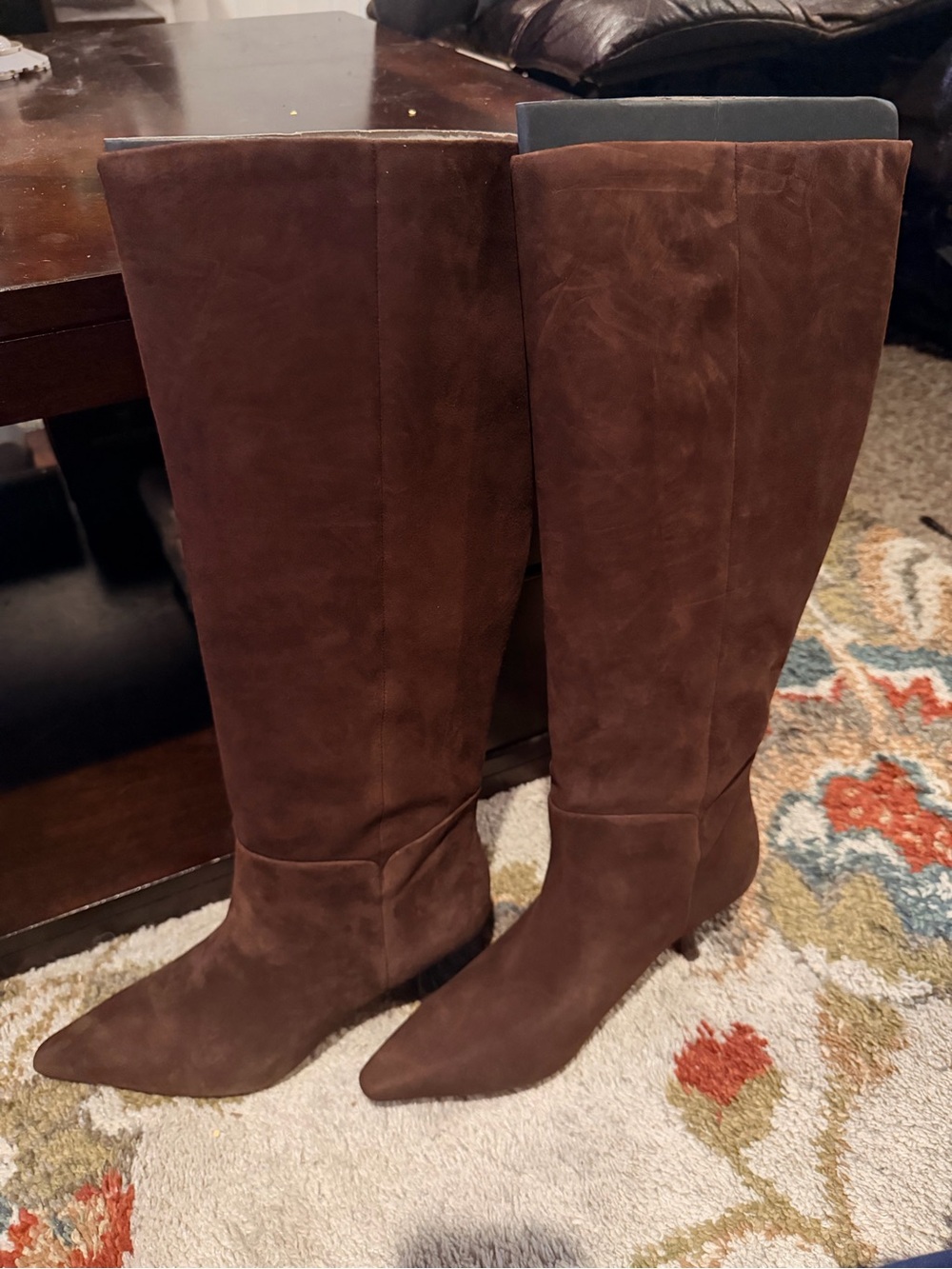 Kate Spade Adele Tall Brown Suede Knee-High Women's Boots